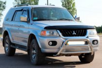 Mitsubishi Pajero Sport 1996–2007 Predný ochranný rám WT022 (nerez) fotografia 3