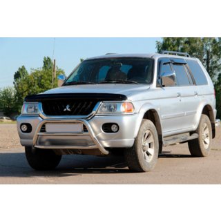 Predný ochranný rám WT022 (nerez) Mitsubishi Pajero Sport 1996–2007 fotografia 1