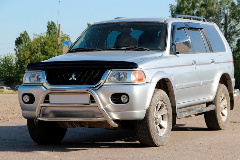 Mitsubishi Pajero Sport 1996–2007 Predný ochranný rám WT022 (nerez) Image