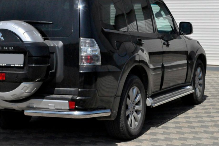 Mitsubishi Pajero Wagon IV 2006–2021 Zadný ochranný oblúk AK003 (nerez) Image