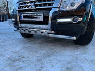 Mitsubishi Pajero Wagon IV 2006–2021 Predný ochranný rám ST015 (nerez) fotografia 6