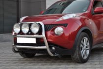 Nissan Juke 2010–2019 Predný ochranný rám WT018 (nerez) fotografia 5