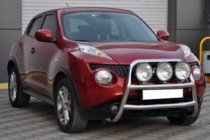 Nissan Juke 2010–2019 Predný ochranný rám WT018 (nerez) fotografia 1