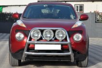 Nissan Juke 2010–2019 Predný ochranný rám WT018 (nerez) fotografia 3