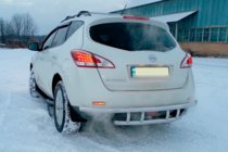 Nissan Murano 2008–2014 Zadný ochranný rám AK (nerez) fotografia 3