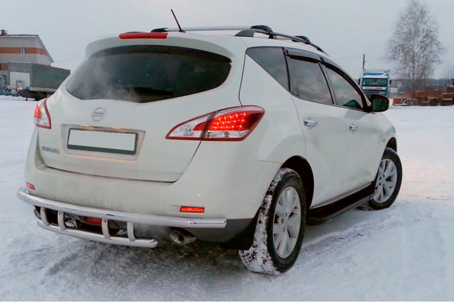 Nissan Murano 2008–2014 Zadný ochranný rám AK (nerez) Image