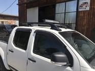 Nissan Navara 2006–2015 Strešné lyžiny s priečnikmi (2 ks, čierne) fotografia 5