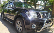 Nissan Navara 2006–2015 Predný ochranný rám WT003 (nerez) fotografia 3