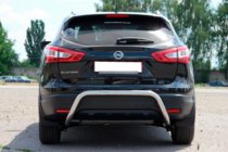 Nissan Qashqai 2014–2021 Zadný ochranný rám AK007-1 (nerez) fotografia 2