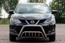 Nissan Qashqai 2014–2021 Predný ochranný rám WT002 (nerez) fotografia 1