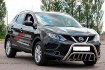 Nissan Qashqai 2014–2021 Predný ochranný rám WT002 (nerez) fotografia 3