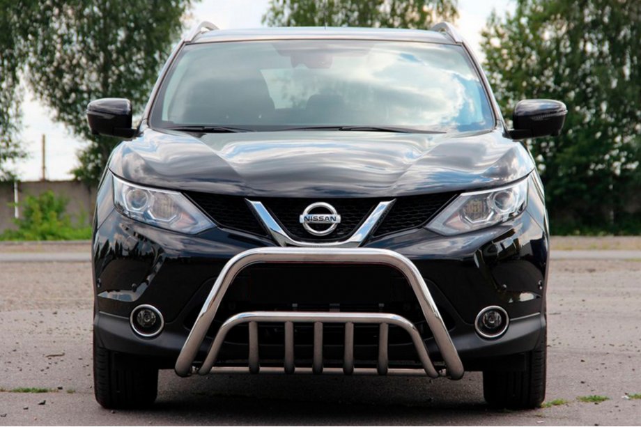 Nissan Qashqai 2014–2021 Predný ochranný rám WT002 (nerez) Image