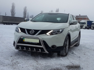 Nissan Qashqai 2014–2021 Predný ochranný rám WT003 (nerez) fotografia 3