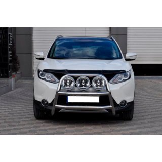Predný ochranný rám WT018 (nerez) Nissan Qashqai 2014–2021 fotografia 2