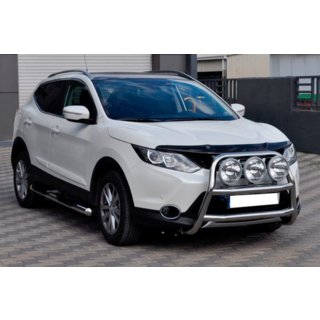 Predný ochranný rám WT018 (nerez) Nissan Qashqai 2014–2021 fotografia 1