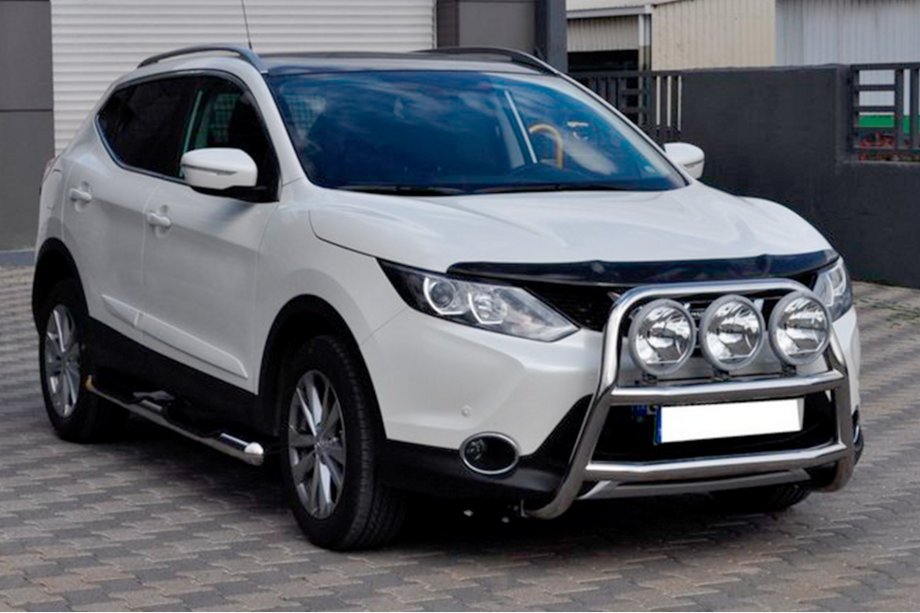 Nissan Qashqai 2014–2021 Predný ochranný rám WT018 (nerez) Image