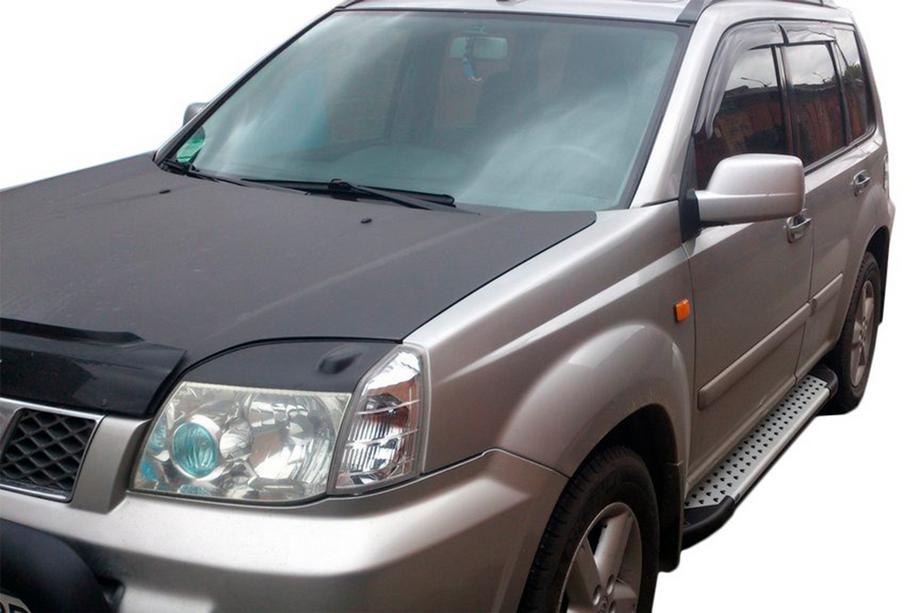 Nissan X-trail T30 2002–2007 Bočné nášľapy Allmond Grey (2 ks, hliník) Image