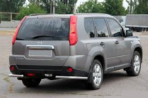 Nissan X-trail T31 2007–2014 Zadné rohy AK003 (2 ks, nerez) fotografia 1