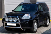 Nissan X-trail T31 2007–2014 Predný ochranný rám WT018 (nerez) fotografia 3