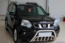 Nissan X-trail T31 2007–2014 Predný ochranný rám WT002 (nerez) fotografia 5