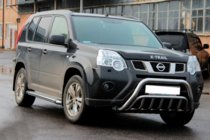 Nissan X-trail T31 2007–2014 Predný ochranný rám WT002 (nerez) fotografia 2