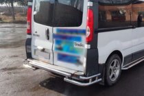 Renault Trafic 2001–2015 Zadný ochranný rám AK-Special (nerez) fotografia 3