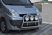Opel Vivaro 2001–2015 Predný ochranný rám WT018 (nerez) fotografia 3