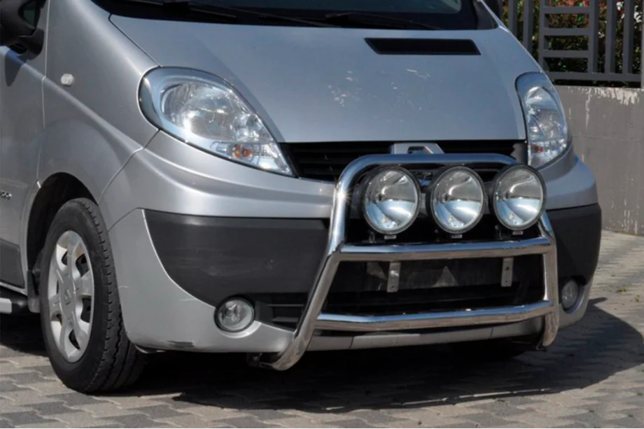 Opel Vivaro 2001–2015 Predný ochranný rám WT018 (nerez) Image