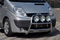 Renault Trafic 2001–2015 Predný ochranný rám WT018 (nerez) fotografia 4