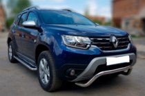 Renault Duster 2008–2017 Predný ochranný rám ST011 (nerez) fotografia 2