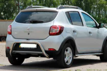 Renault Sandero 2013–2022 Zadný ochranný rám AK007 (nerez) fotografia 6