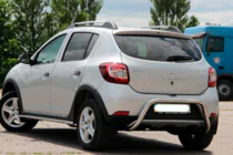Renault Sandero 2013–2022 Zadný ochranný rám AK007 (nerez) fotografia 4