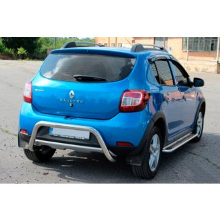 Zadný ochranný rám AK007 (nerez) Renault Sandero 2013–2022 fotografia 3