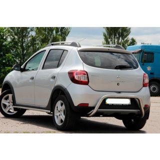 Zadný ochranný rám AK007 (nerez) Renault Sandero 2013–2022 fotografia 4