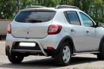 Dacia Sandero 2013–2020 Zadný ochranný rám AK007 (nerez) fotografia 4