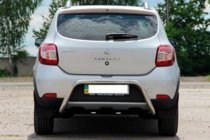 Dacia Sandero 2013–2020 Zadný ochranný rám AK007 (nerez) fotografia 6