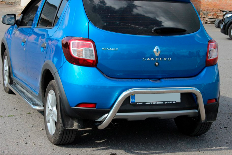 Dacia Sandero 2013–2020 Zadný ochranný rám AK007 (nerez) Image
