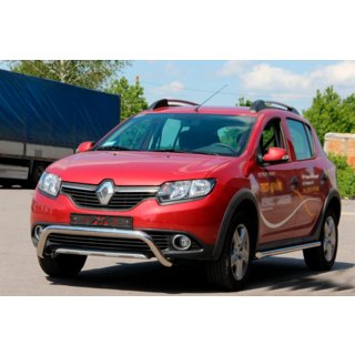 Predný ochranný rám WT007 (nerez) Dacia Sandero 2013–2020 fotografia 3