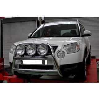 Predný ochranný rám WT018 (nerez) Skoda Yeti 2009–2017 fotografia 3