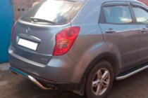 SsangYong Korando 2010–2019 Zadný ochranný rám AK007 (nerez) fotografia 2