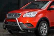 SsangYong Korando 2010–2019 Predný ochranný rám WT005 (nerez) fotografia 4