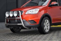 SsangYong Korando 2010–2019 Predný ochranný rám WT018 (nerez) fotografia 2