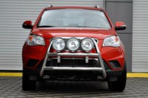 SsangYong Korando 2010–2019 Predný ochranný rám WT018 (nerez) fotografia 1
