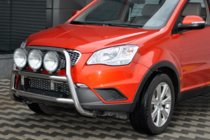 SsangYong Korando 2010–2019 Predný ochranný rám WT018 (nerez) fotografia 4