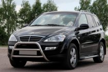 SsangYong Kyron 2005–2014 Predný ochranný rám WT022 (nerez) fotografia 1