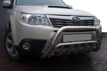 Subaru Forester 2008–2013 Predný ochranný rám WT002 (nerez) fotografia 1