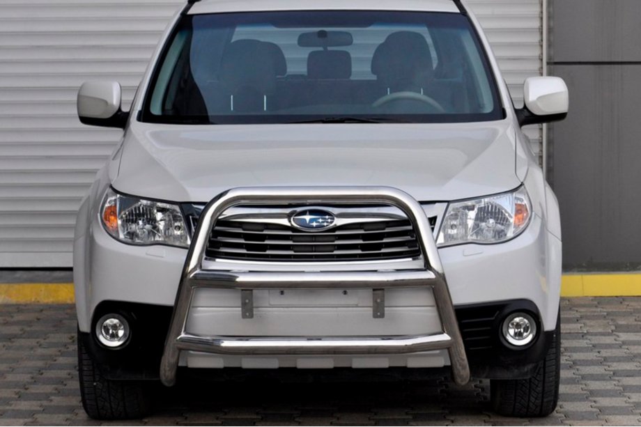 Subaru Forester 2008–2013 Predný ochranný rám WT018 (nerez) Fotografia 4
