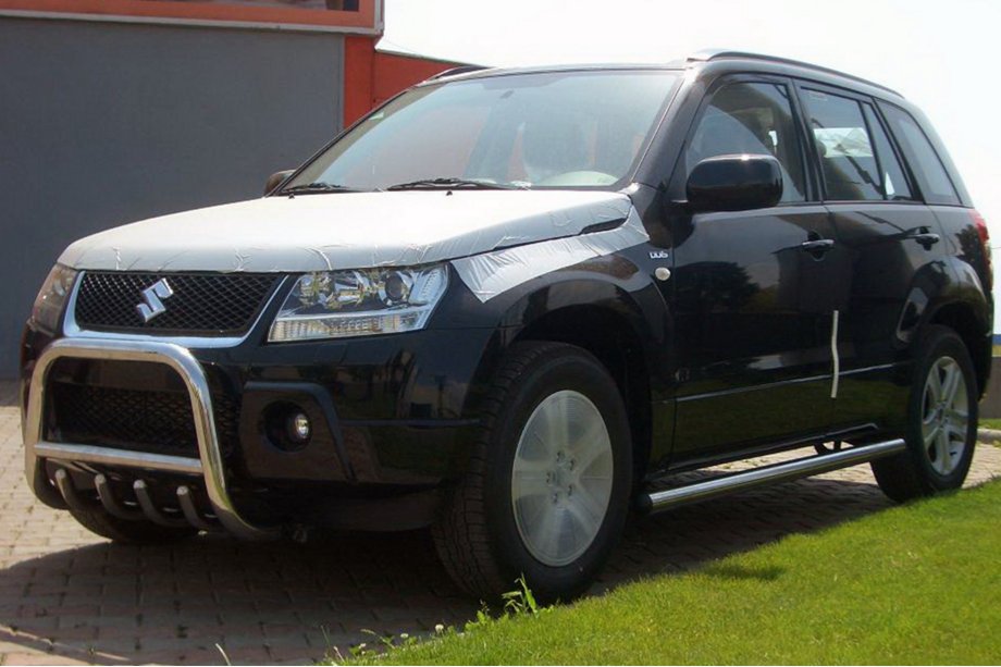 Suzuki Grand Vitara 2005–2017 Predný ochranný rám QT006 (nerez) Image