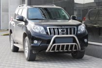 Toyota Land Cruiser Prado 150 2009–2023 Predný ochranný rám WT002 (nerez) fotografia 3