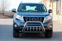 Toyota Land Cruiser Prado 150 2009–2023 Predný ochranný rám WT002 (nerez) fotografia 5